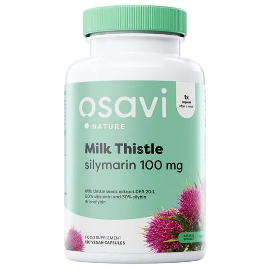 Osavi Milk Thistle, Silymarin 100Mg - 120 Vegan Caps - Image 3