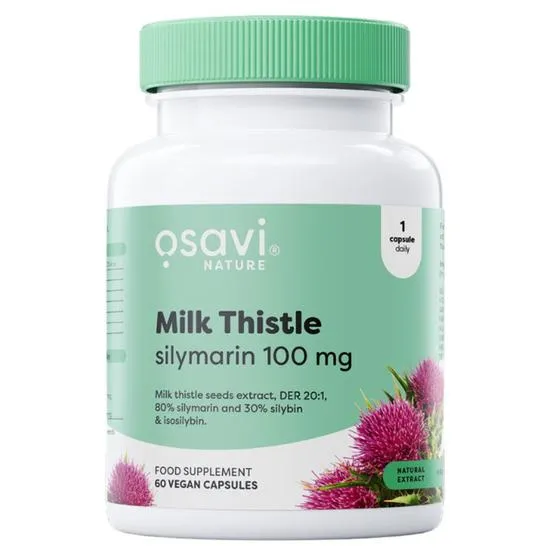 Osavi Milk Thistle, Silymarin 100Mg - 60 Vegan Caps - Image 4