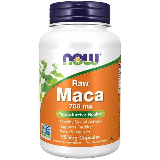 NOW Foods Maca 6:1 Concentrate 750mg RAW Capsules