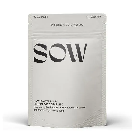 SOW Minerals Live Bacteria & Digestive Complex Capsules