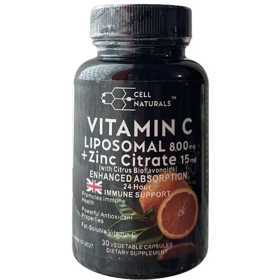 Cell Naturals Liposomal Vitamin C 800mg Capsules