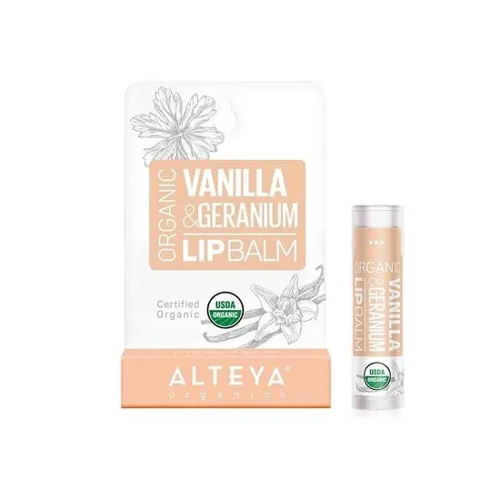 Alteya Organics Lip Balm Vanilla & Geranium