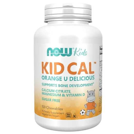 NOW Foods Kid Cal Tart Orange Chewables