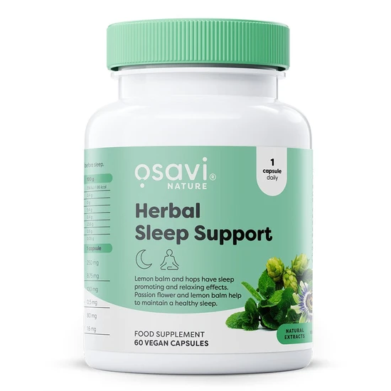 Osavi Herbal Sleep Support (Melatonin Free) - 60 Vegan Caps - Image 2