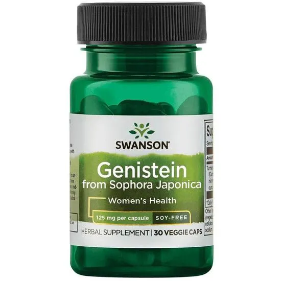 Swanson - Genistein from Sophora Japonica, 125mg - 60 vcaps sealed exp 04/27 - Image 3