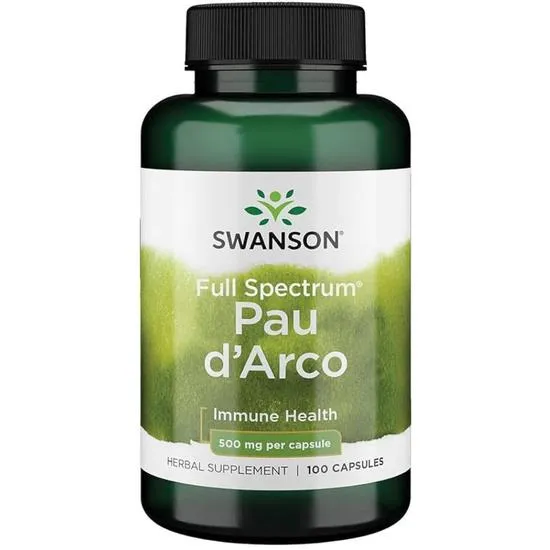 Swanson Full Spectrum Pau D Arco Herbal Wellness 500Mg Capsules - 100 Capsules - Image 6
