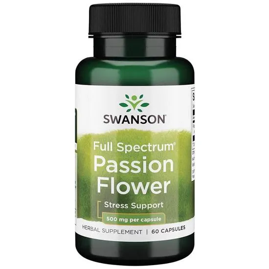 Swanson Full Spectrum Passion Flower, 500Mg - 60 Caps - Image 6