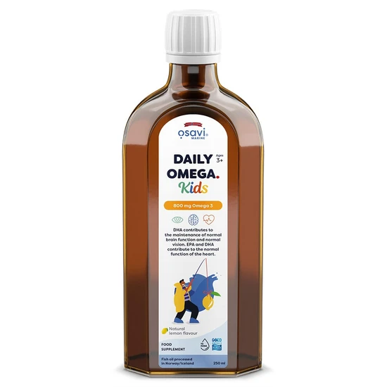 Osavi Daily Omega Kids, 800Mg Omega 3 (Natural Lemon) - 250 Ml. - Image 5