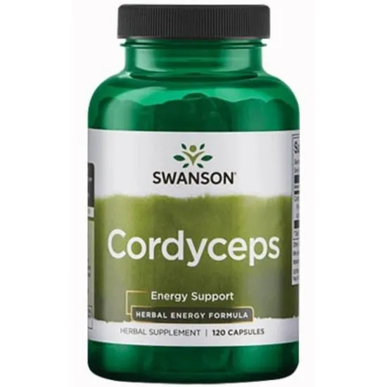 SWANSON Cordyceps Sinensis 600mg 120 Capsules Herbal Energy Support - Image 3
