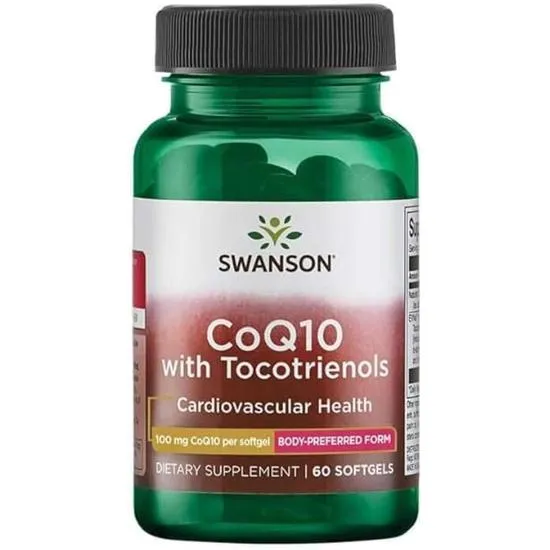 Swanson CoQ-10 100mg With 10mg Tocotrienols Softgels