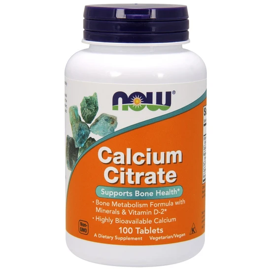 Now Foods Calcium Citrate With Minerals & Vitamin D-2, 100 Tablets - Image 5