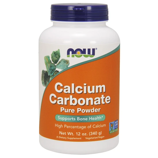 Now Foods Calcium Carbonate, Pure Powder - 340 Grams - Image 4