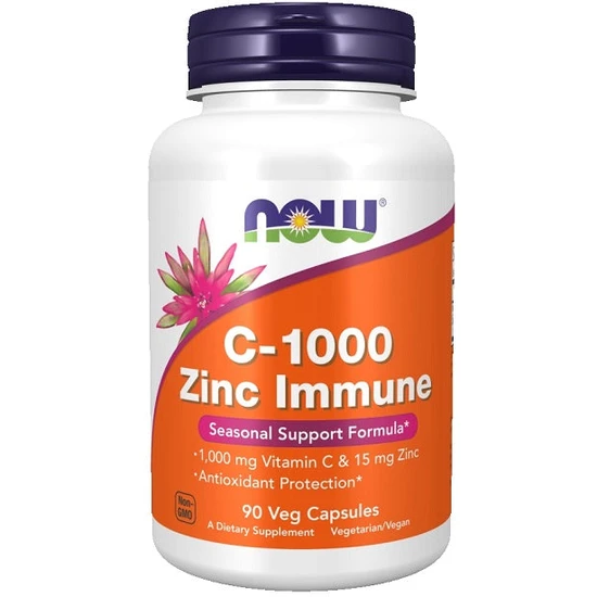 NOW Foods C-1000 Zinc Immune Capsules