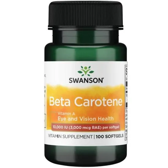 Swanson Beta-Carotene (Vitamin A) 10,000 Iu Softgels - 100 Softgels - Image 8