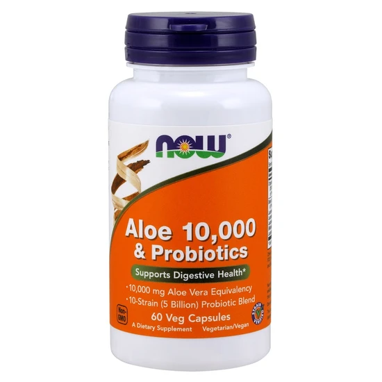 NOW Foods Aloe 10000 & Probiotics