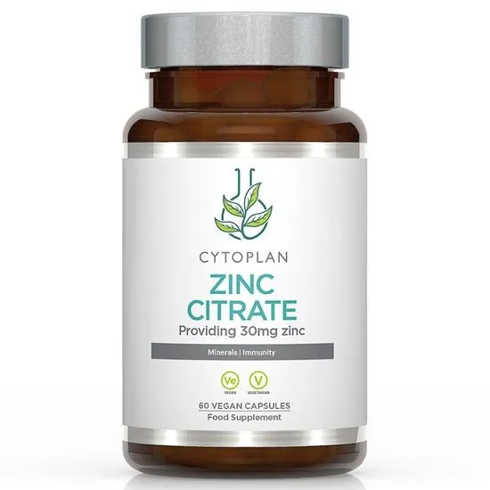 Cytoplan Zinc Citrate 30mg Zinc Capsules