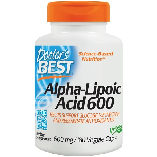 Doctor's Best Alpha Lipoic Acid 600mg Vegicaps