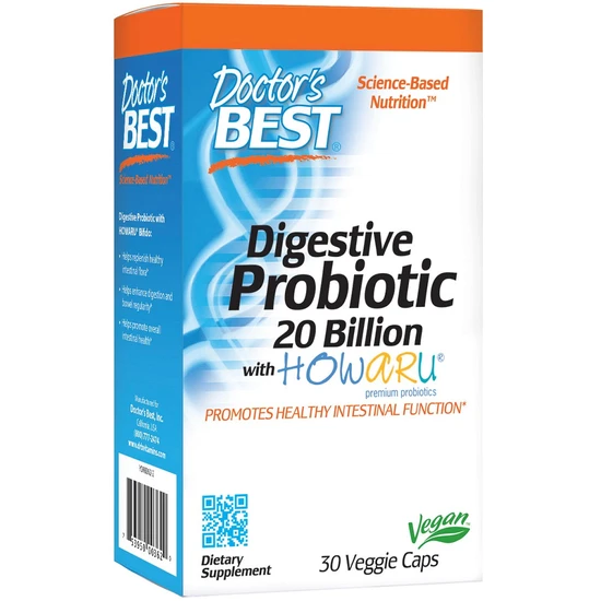 Doctor's Best Digestive Probiotic 20 Billion CFU Vegicaps