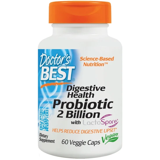 Doctor's Best Digestive Health Probiotic 2 Billion With LactoSpore Vegicaps