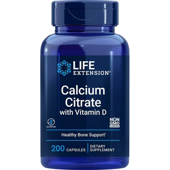 Life Extension Calcium Citrate With Vitamin D Vegicaps