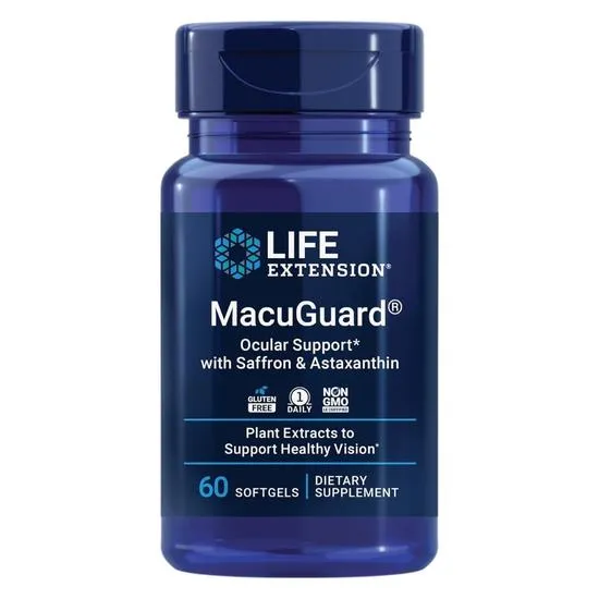 Life Extension MacuGuard Ocular Support with Saffron Vision Support 60 softgels - Image 3