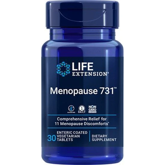Life Extension Menopause 731 Relief Menopause Discomforts 30 Vegetarian Tablets - Image 5