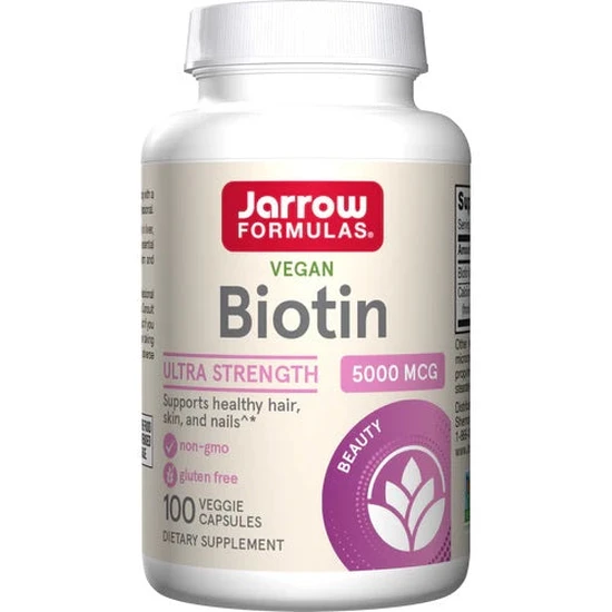 Jarrow Formulas Biotin 5000mcg Capsules