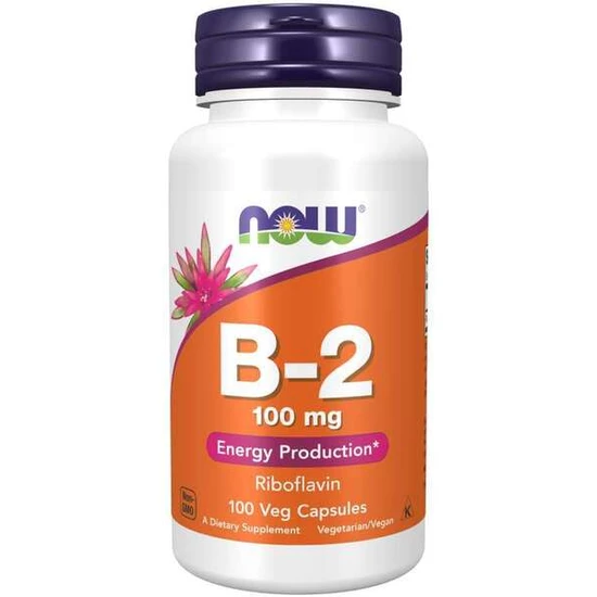 NOW Foods Vitamin B-2 Riboflavin 100mg 100 Veg Capsules | B2 Supplement - Image 7