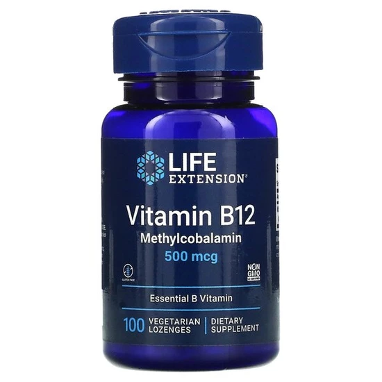 Life Extension (100 Lozenges) Vitamin B12, 500Mcg - 100 Lozenges - Image 5