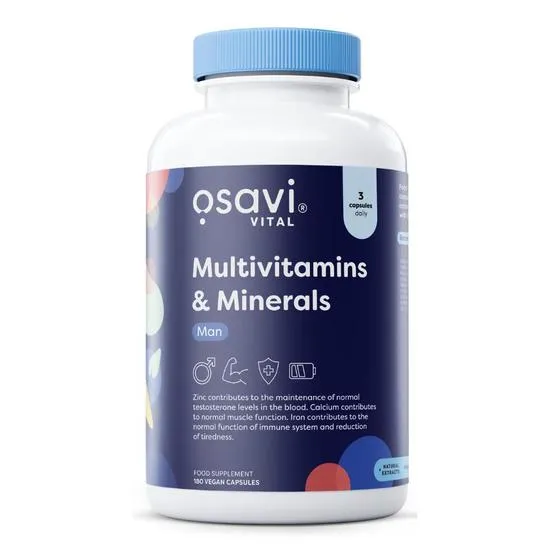 Osavi Multivitamins & Minerals Man - 180 vegan caps - Image 2