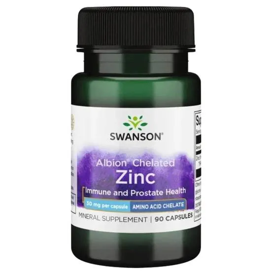 Swanson Chelated Zinc 30mg Capsules