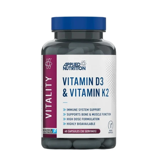 Applied Nutrition Vitamin D3 & Vitamin K2 Capsules
