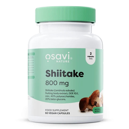 Osavi Shiitake 800mg - 60 vegan caps - Image 3