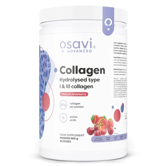 Osavi Collagen Hydrolysed Type I & Iii Cherry & Strawberry 660G