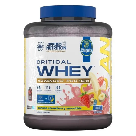 Critical Whey, Banana Strawberry Smoothie - 2000 grams - Image 4