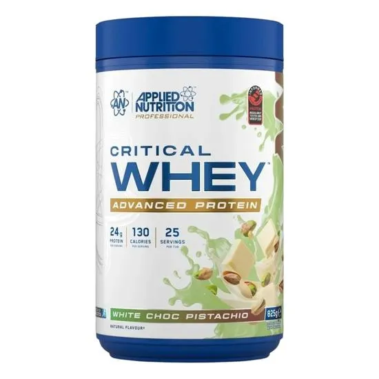 Applied Nutrition White Critical Whey Protein Chocolate Pistachio Protein Nutrition Powder - 825G - Image 3