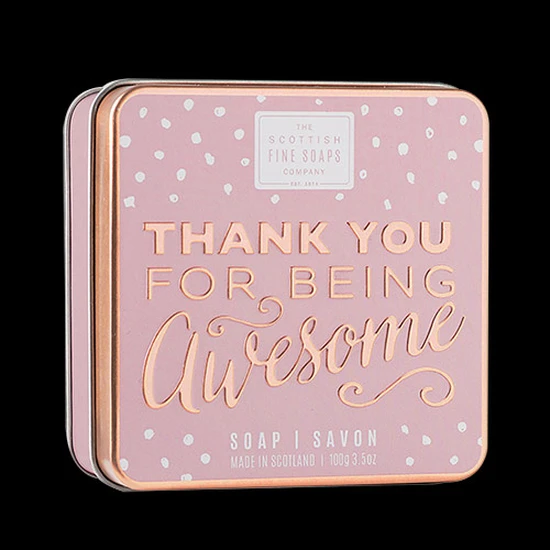 Scottish Fine Soaps Thank You For Being Awesome Soap In A Tin
