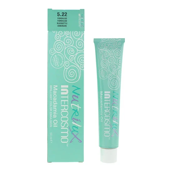Women's Intercosmo Nutrilux Macadamia Oil Bottle Hair Colour 60Ml Blue/Brown Size 5.22 - Image 2