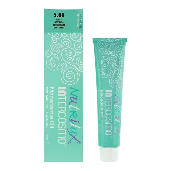 Intercosmo Nutrilux Macadamia Oil 5.60 Grosella Hair Colour 60Ml For Women - Image 3