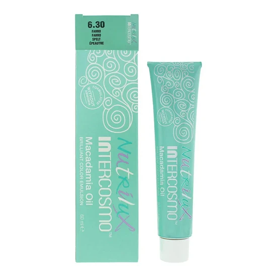 Intercosmo Nutrilux Macademia Oil 6.30 Spelt Hair Colour 60Ml - Image 3