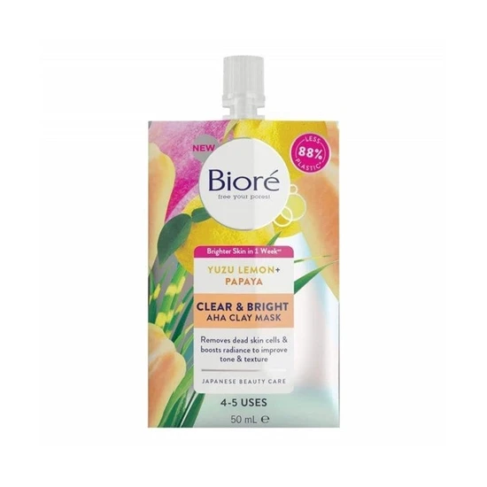 Bioré Yuzu Lemon Papaya AHA Clay Mask