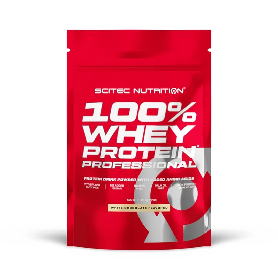 Scitec 100% Whey Protein Professional, White Chocolate - 500G - Image 3