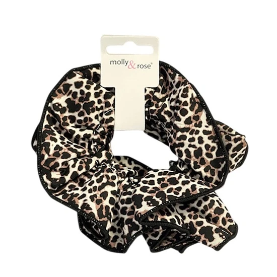 Molly And Rose Extra Large Double Layered Animal Print Scrunchie