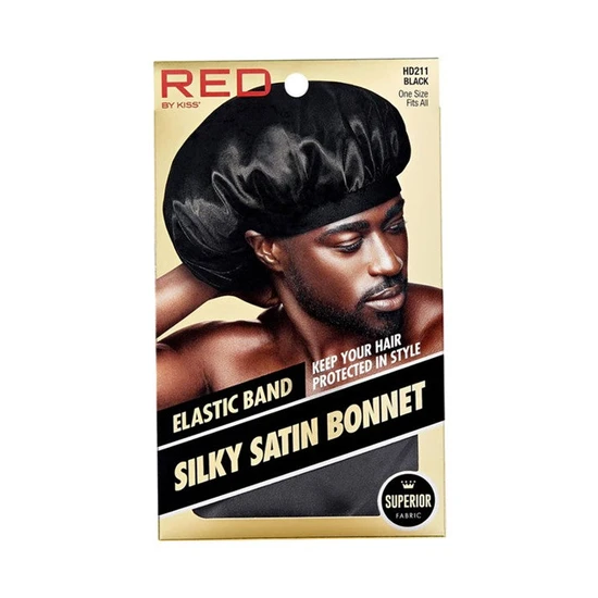 Kiss Elastic Band Silky Satin Bonnet
