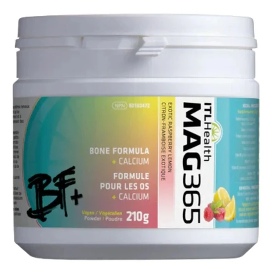 Mag365 Bone Formula + Calcium Exotic Raspberry Lemon 210G