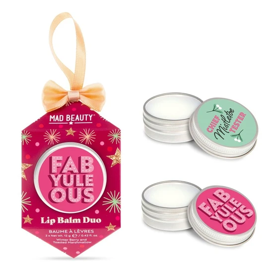Mad Beauty FabYuleOus Lip Balm Duo Set