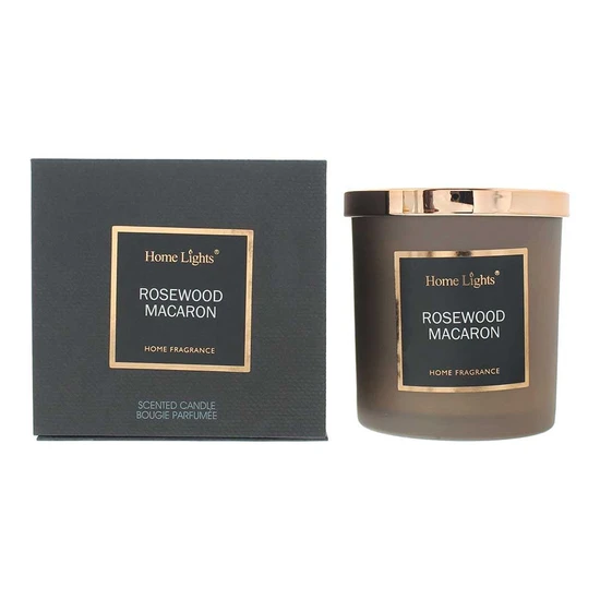 Home Lights Rosewood & Macaron Candle
