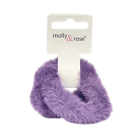 Molly And Rose Faux Fur Fabric Scrunchies