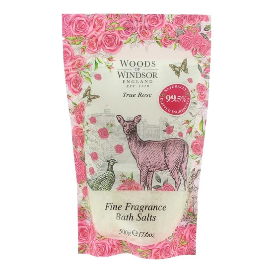 Woods of Windsor True Rose Fine Fragrance Bath Salt 500g. - Image 3
