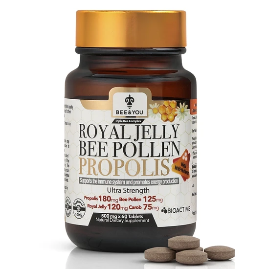 BEE&YOU Royal Jelly Propolis Bee Pollen Tablets